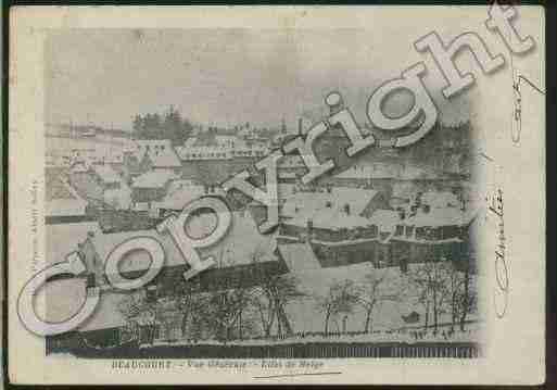 Ville de BEAUCOURT Carte postale ancienne Ville de BEAUCOURT Carte postale ancienne